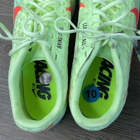 Nike Zoom Waffle Rival XC 5 Track Spikes Barely Green CZ1795-701 Men's Sz 10 - Picture 8 of 10